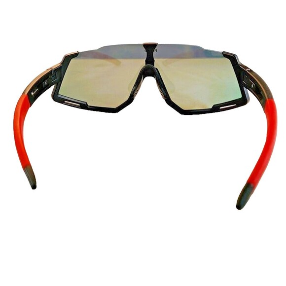 Pufeite Polarized Sports Sunglasses For Men, Women, Teen-Hard Case-Black-Red - Picture 6 of 11